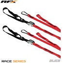 RFX Tiedown Hi/Viz 1.0 + Extra Loop & Carabiner Clip BLACK/RED