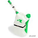 RACETECH Quick Fill Fuel Can Clear/Green 15 Liter