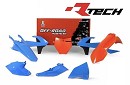 RACETECH Plastic Kit SX85 18-24
 BLUE/ORANGE
- Front fender Orange
- Rear Fender Blue
- Front Number Plate Orange
- Radiator Scoops Blue
- Airbox Cover Left Blue
