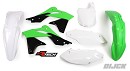 RACETECH Plastic Kit KX450F 12-15 (OEM 13-15)
Front Fender Green
Rear Fender White
Radiator Scoops Green/Black
Side Panels White
Number Plate White