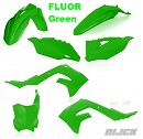 RACETECH Plastic Kit KXF250 21-23 / KXF450 19-23 FLUOR GREEN