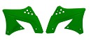 RACETECH Radiator Scoops KXF250 09-12 GREEN