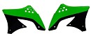 RACETECH Radiator Scoops KXF450 09-11 GREEN/BLACK