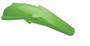 RACETECH Rear Fender KX125/250 03-08 FLUOR GREEN