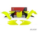 RACETECH Plastic Kit OEM RMZ250 19-22 / RMZ450 18-22 FLUOR YELLOW
- Front Fender Fluor Yellow
- Rear Fender Fluor Yellow
- Radiator Scoops Fluor Yellow / Black
- Side Panels Fluor Yellow
- Front number plate Fluor Yellow