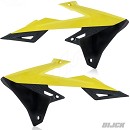 RACETECH Radiator Scoops RMZ250 19-23 / RMZ450 18-23 YELLOW/BLACK