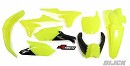 RACETECH Plastic Kit YZF250 14-18 / YZF450 14-17 FLUOR YELLOW
- Front Fender Fluor Yellow
- Rear Fender Fluor Yellow
- Side Panels Fluor Yellow/Black
- Lower Radiator Scoops Fluor Yellow
- Upper Radiator Scoops Fluor Yellow/Black
- Front Number Plate Fluor Yellow