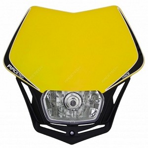 Verlichting > RACETECH Headlight \'V-Face\' YELLOW/BLACK - Van Dijck Verlichting > RACETECH Headlight \'V-Face\' YELLOW/BLACK - Van Dijck