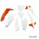 UFO Plastic Kit KTM SX85 18-24 
- Voorspatbord Oranje
- Voornummerbord Wit
- Radiateurkappen Wit/Oranje
- Zijschilden Wit
- Filterbakdeksel Wit
- Achterspatbord Wit