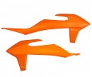 UFO Radiator Scoops SX125/150/250 19-22 / SXF250/350/450 19-22 / EXC/EXC-F 20-22/ MC125 21-22 / MCF250/450 21-22 / EC250/300 21-22 / ECF250/350 21-22 ORANGE