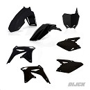 UFO Plastic kit RMZ450 08-17 BLACK
- Front Fender Black
- Rear Fender Black
- Side Panels Black
- Radiator Scoops Black
- Front Numberplate Black