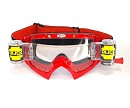 DIJCK MX Goggle RED+ Roll-Off