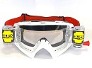 DIJCK MX Goggle WHITE+ Roll-Off