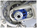 WORKS CONNECTION Axle Blocks YZF250 12-18 / YZF450 10-18 BLUE
