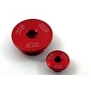 WORKS CONNECTION Engine Plug Kit CRF250 18-26  RED (2 Pieces)